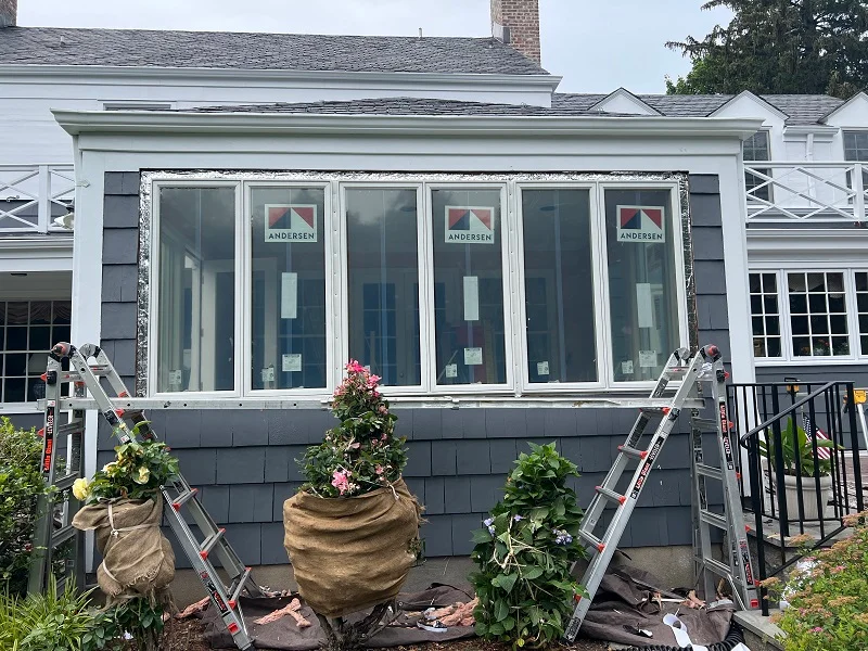 Bronxville porch casement window installation